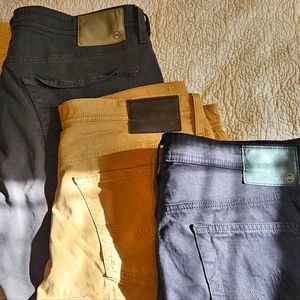 Set of 3, AG Everett Pants, Mens, 36/32